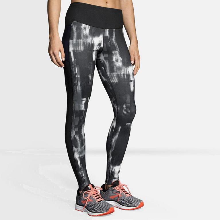 Brooks Greenlight Womens Running Leggings Ireland Grey (SVBO-27604)